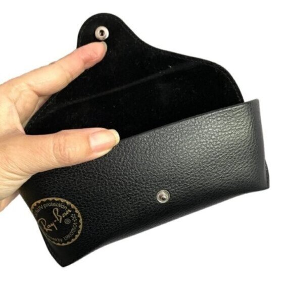 Ray Ban Black Semi-Hard Aviator Sunglasses Case - Picture 4 of 7